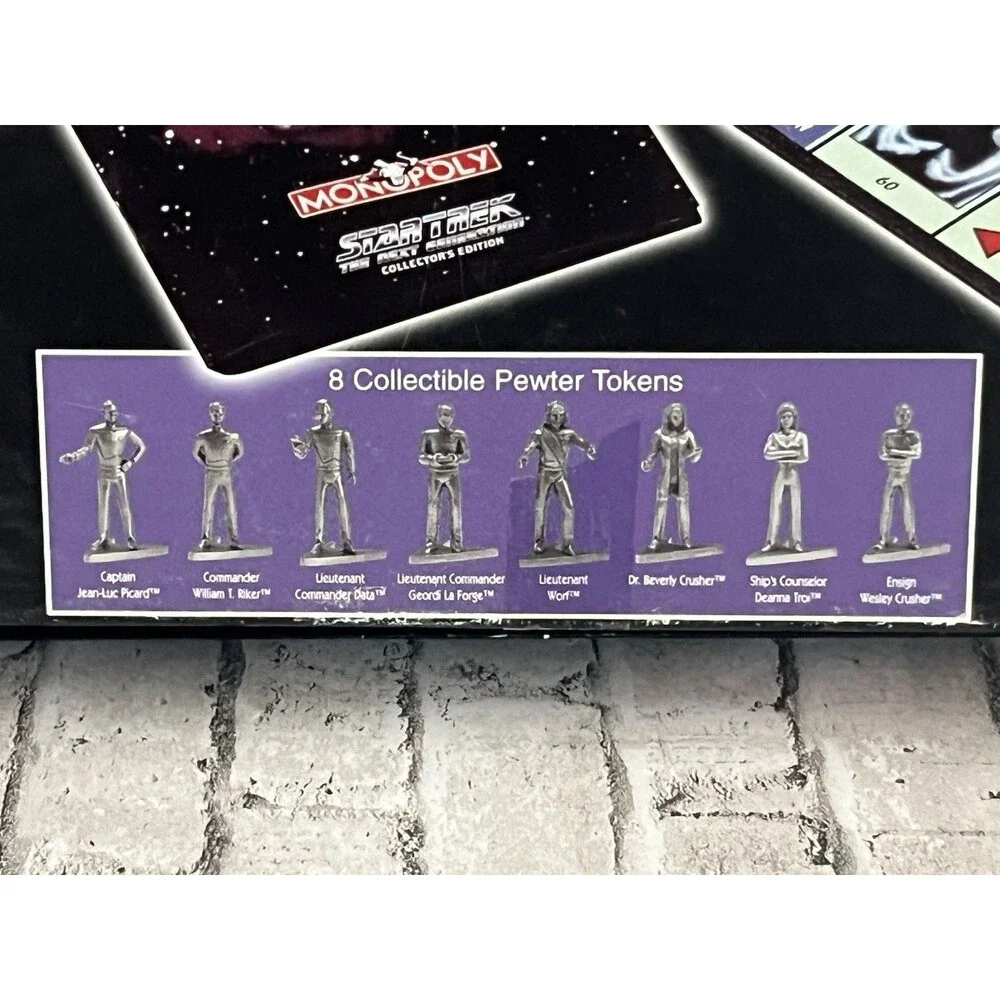 Monopoly Star Trek The Next Generation Collector’s Edition Complete W/COA